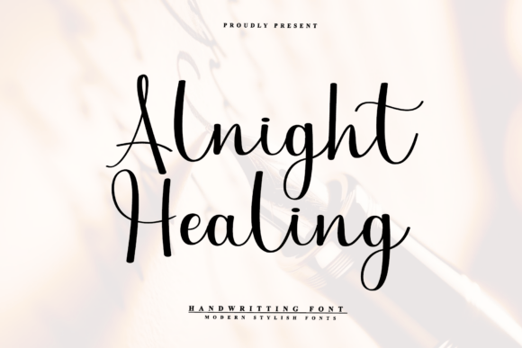 Alnight Healing: A Modern Handwritten Font for Elegant Editorial Design
