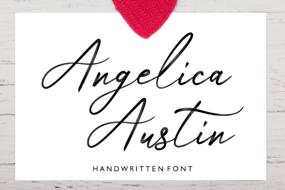 Angelica Austin: A Slim Sophisticated Handwritten Brush Font for Crafters and Makers