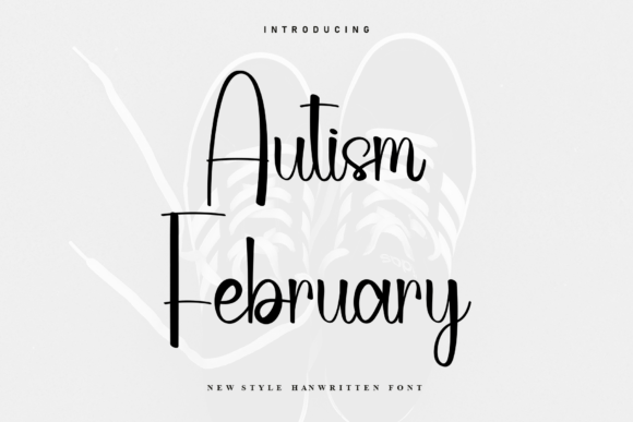 Autism February: A Sweet Handwritten Font for Cozy Craft Designs