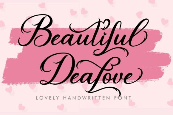 Beautiful Dealove: A Handwritten Font for Elegant Editorial Design