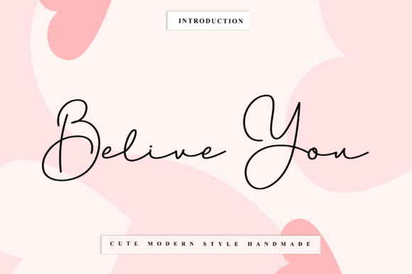 Belive You: A Timeless Handwritten Font for Editorial Design and Digital Publishing