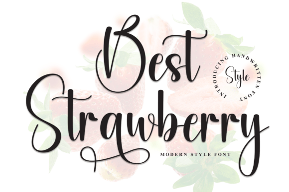 Best Strawberry: A Cheerful Handwritten Font for Digital Marketing Magic