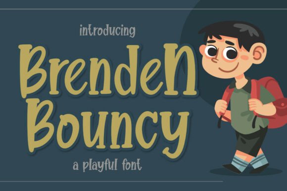 Brenden Bouncy: A Playful Kids Font for Joyful Editorial Design