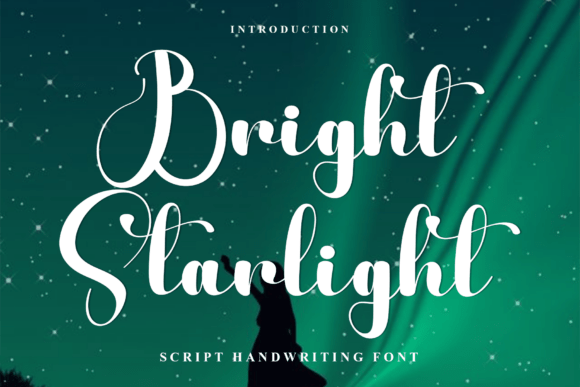 Bright Starlight: A Festive Typeface for Holiday Crafts and Handmade Business