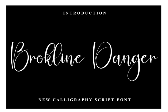 Brokline Danger: A Playful Script Font for Warm Digital Branding