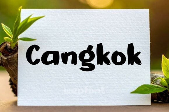 Cangkok: A Tranquil Script Handwritten Font for Elegant Editorial Design