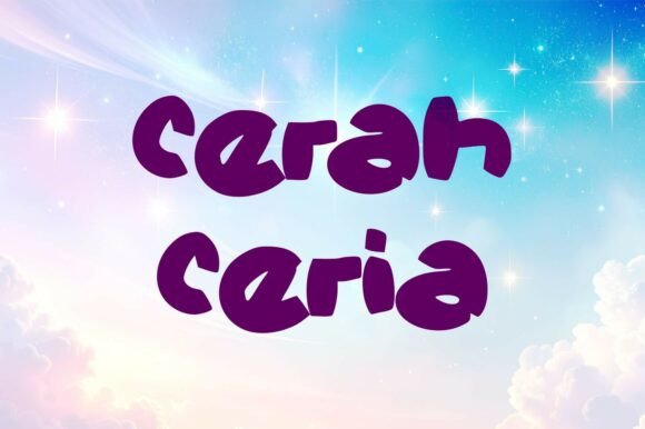 Cerah Ceria: A Joyful Script Font for Creative Designs