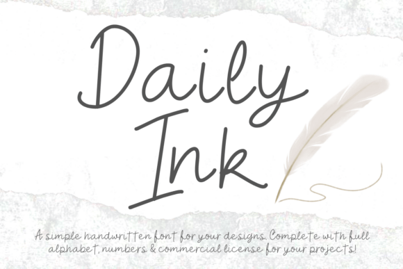 Daily Ink: A Script Handwritten Font for Modern Branding and Campaign Design