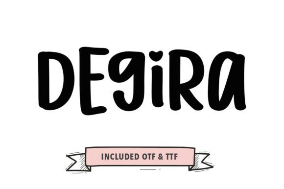 Degira Brush: A Handwritten Font for Bold, Sophisticated Craft Designs