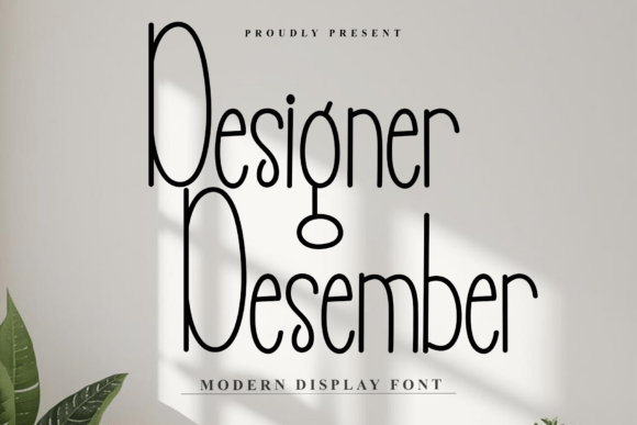Designer Desember: A Sleek Monolinear Font for Modern Branding Projects