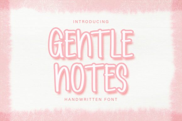 Gentle Notes: A Slim Script Handwritten Font for Calm Editorial Design