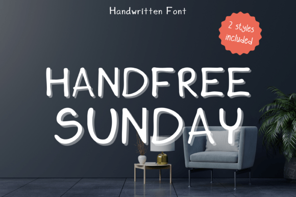Handfree Sunday: A Whimsical Handwritten Font That Elevates Small Business Branding