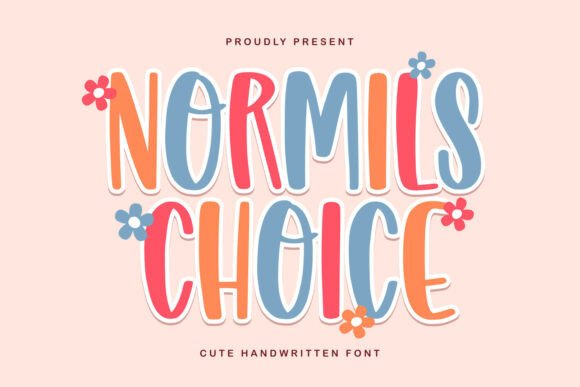 Normils Choice: A Colorful Handwritten Font for Joyful Craft Projects