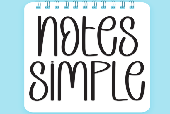 Notes Simple: A Charming Handwritten Font for Modern Web Design