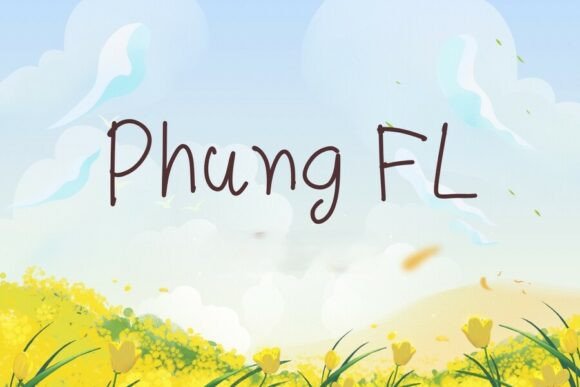 Phung Fl: A Cute Handwritten Font for Modern Web Design Projects