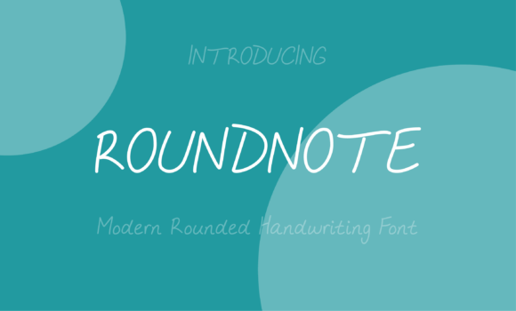 Roundnote: A Handwritten Font That Brings Heart to Every Design
