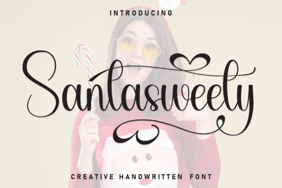 Santasweety: A Festive Handwritten Font for Campaign Graphics