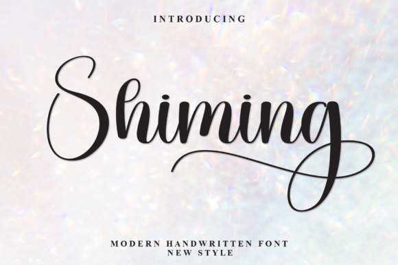 Shiming: A Script Handwritten Font for Creative Editorial Design