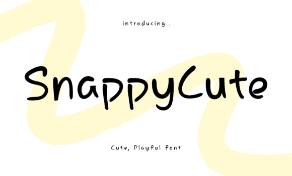 Snappy Cute: A Playful Font for Joyful Campaign Designs