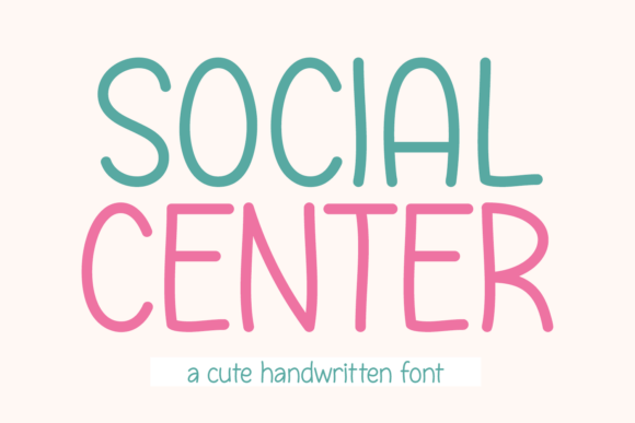 Social Center: A Charming Script Handwritten Font for Creative Projects