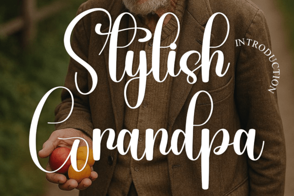 Stylish Grandpa: A Warm Script Font That Elevates Small Business Branding