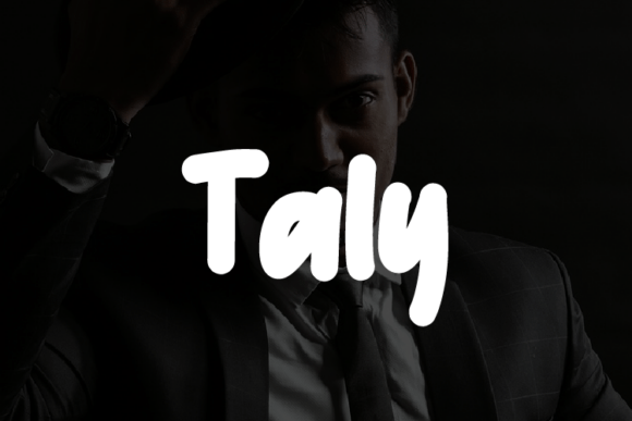Taly: A Bold Handwritten Display Font for High-Impact Branding