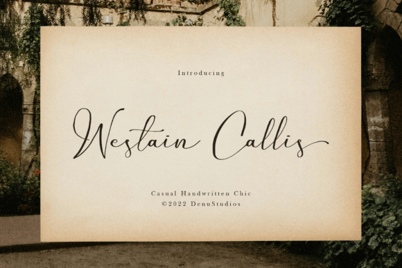 Westain Callis: A Chic Handwritten Font for Modern Design Projects